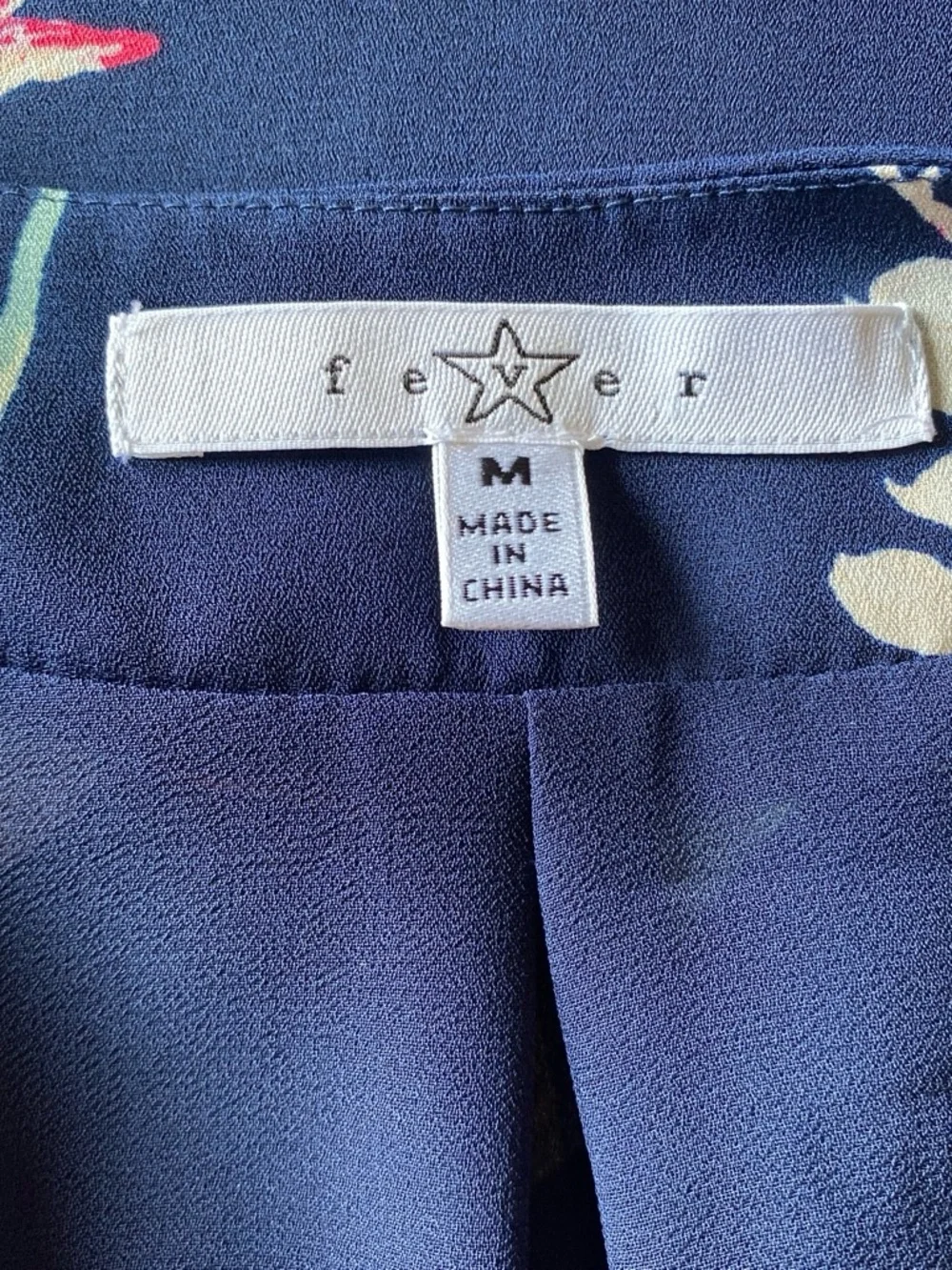 Fever Navy Floral Open-Front Kimono